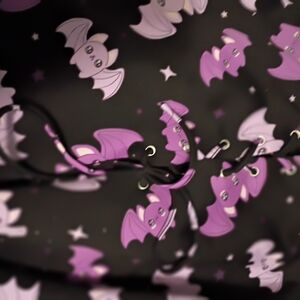 Loungefly Purple Bat Print Skater Skirt